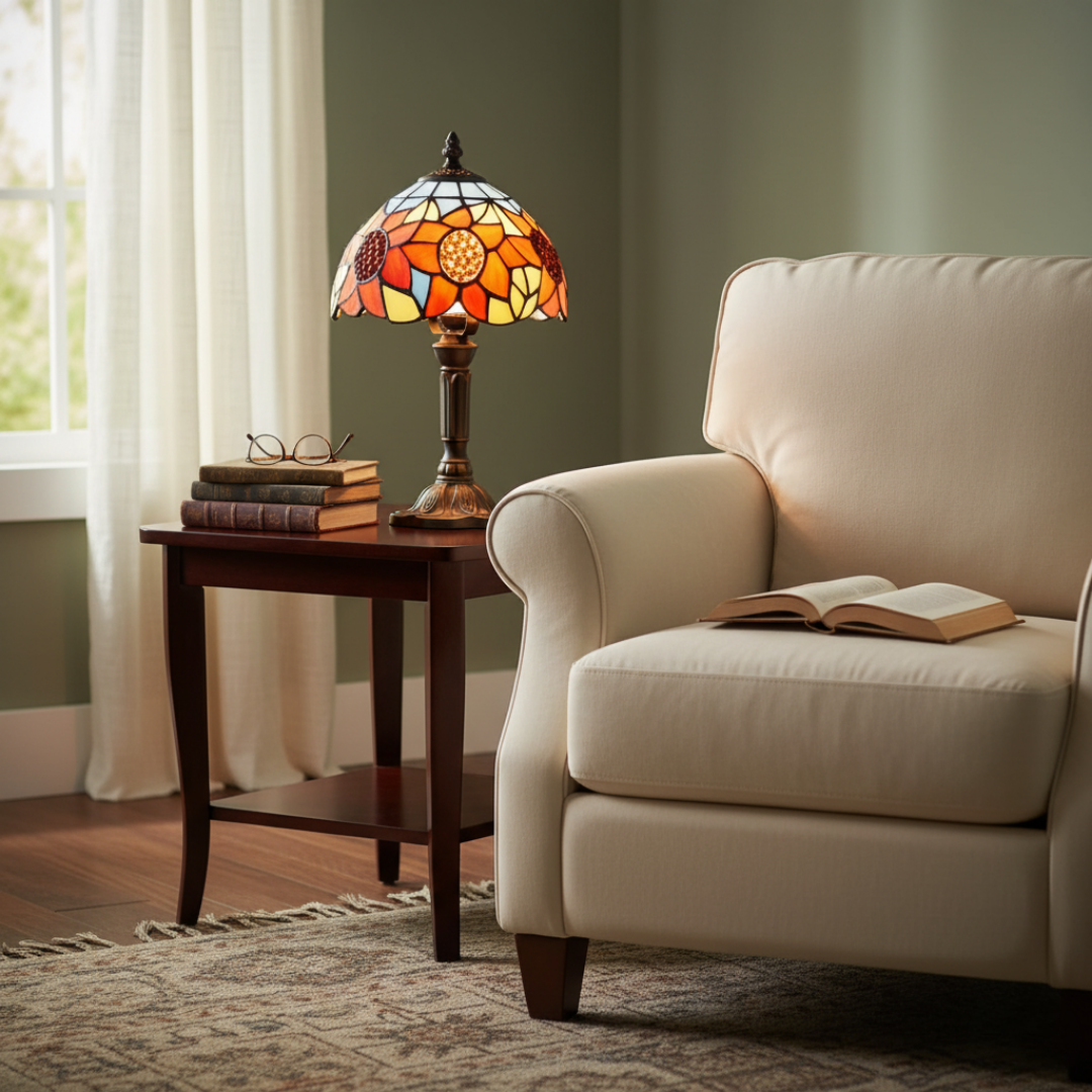 Klasická stolná lampa inšpirovaná barokom