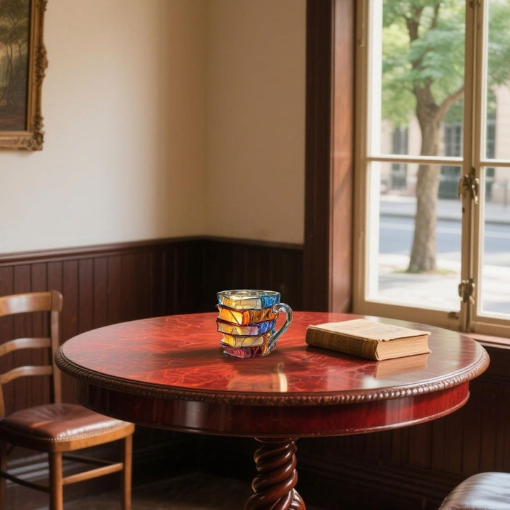 Unikátna Ručne Vyrobená 3D Hrnček Šťastia pre Milovníkov Čítania