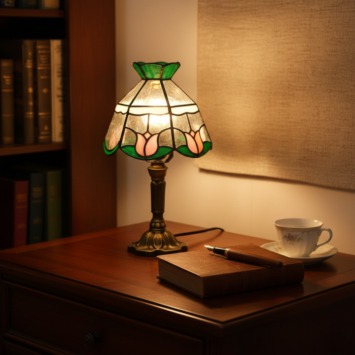 Antiková baroková LED stolná lampa