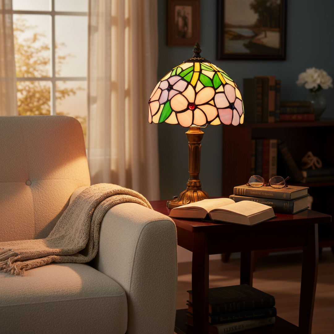 Baroková inšpirovaná LED stolná lampa